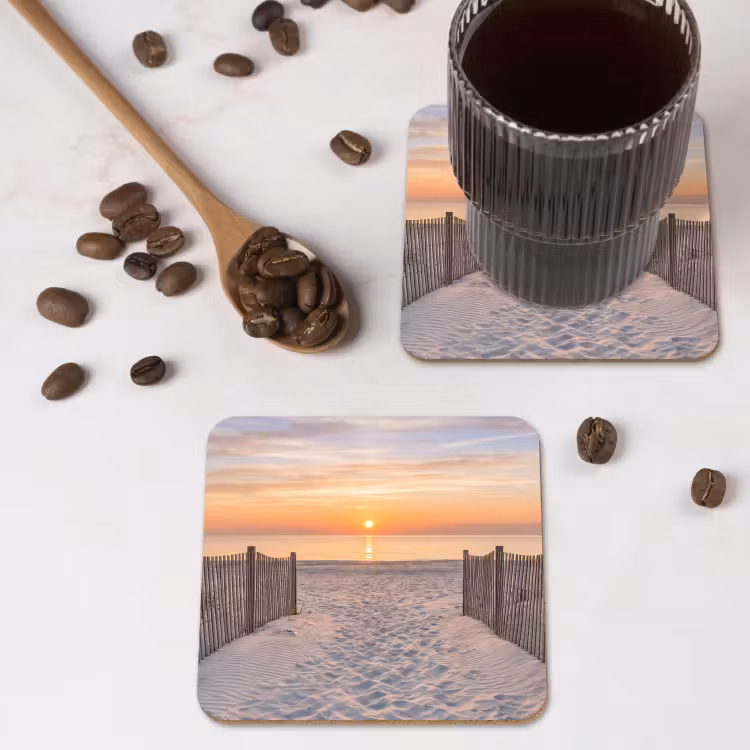 Onderzetter - Zonsondergang - Strand - Zand — 4