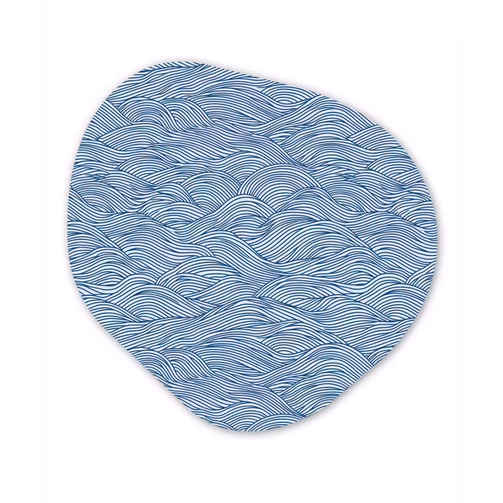 Organisch schilderij - Forex - Golven - Ritmisch - Blauw — 1