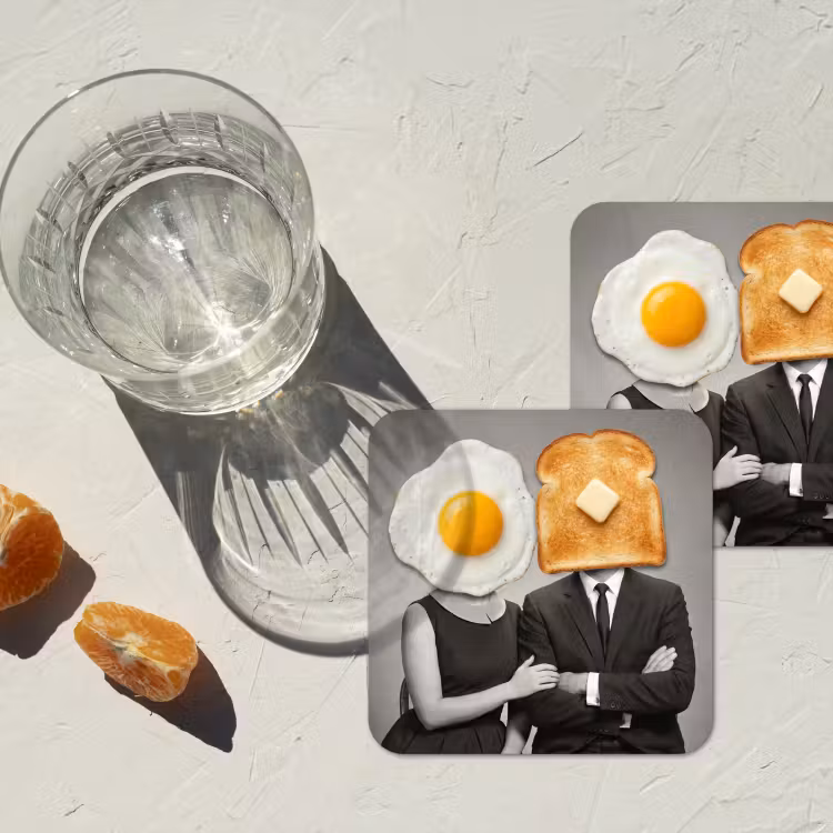 Onderzetter​ - Ontbijt - Koppel - Ei - Brood — 3
