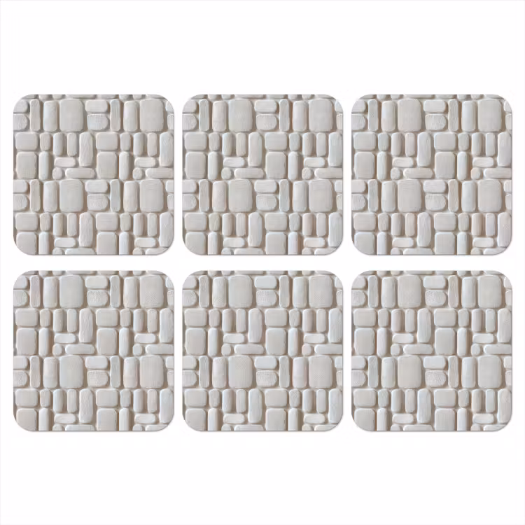 Onderzetter​ - Reliëf - Structuur - Wit — 1