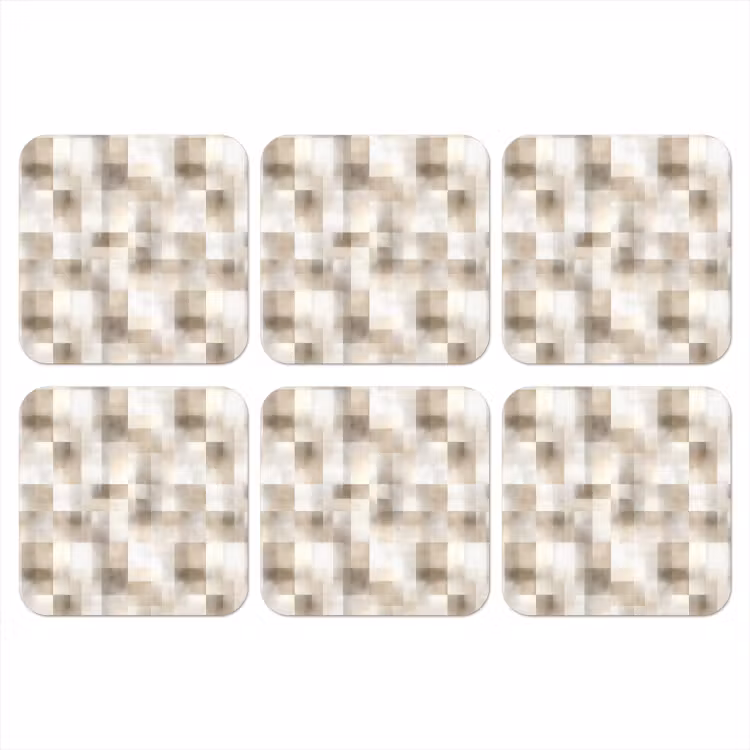 Onderzetter​ - Textuur - Linnen - Beige — 1