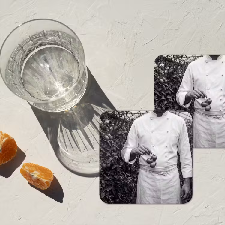 Onderzetter - Tomaten - Chef - Zwart - Wit — 3