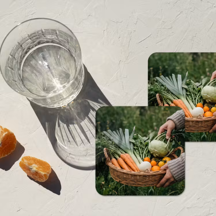 Onderzetter - Veld - Groenten - Biologisch - Oogst — 3