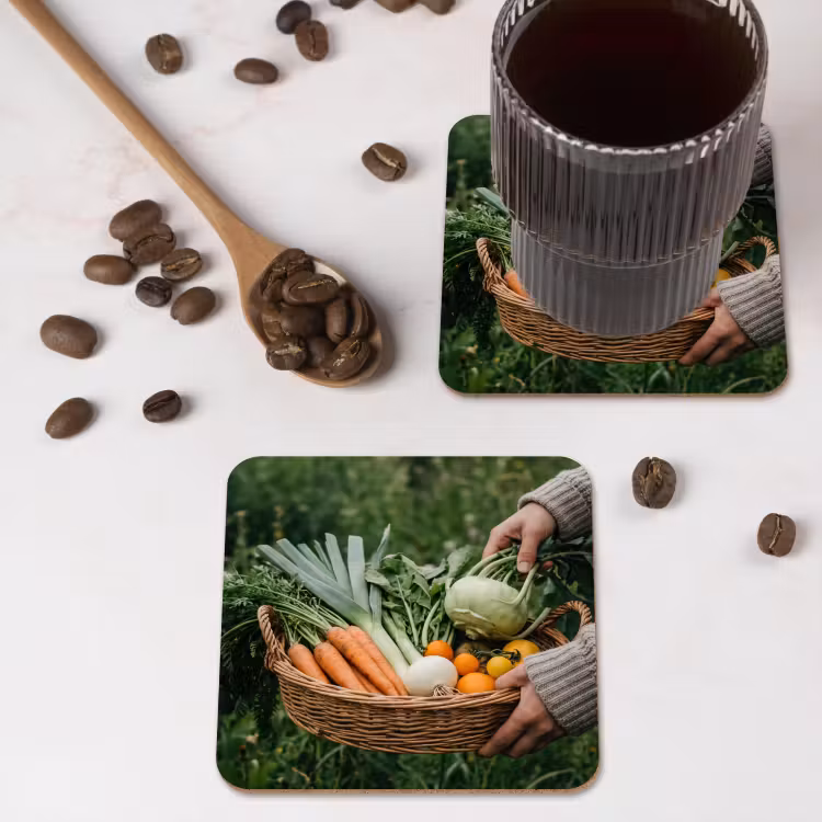 Onderzetter - Veld - Groenten - Biologisch - Oogst — 4