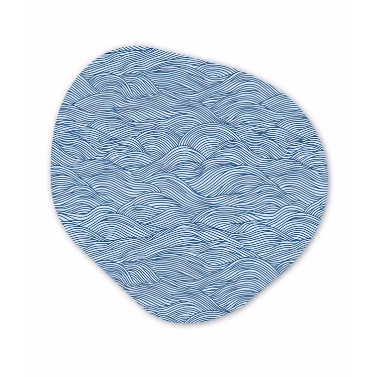 Organisch schilderij - Forex - Golven - Ritmisch - Blauw — 1