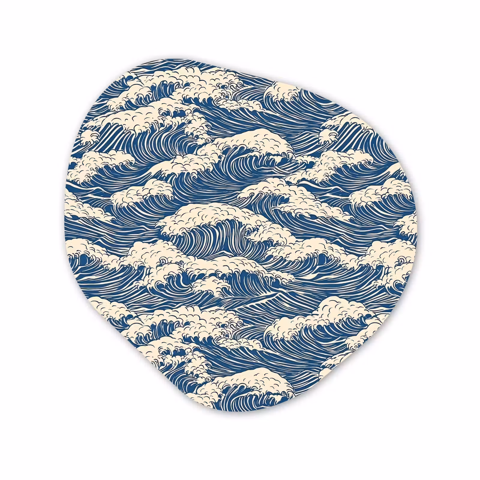Organisch schilderij - Forex - Golven - Klassiek - Blauw — 1