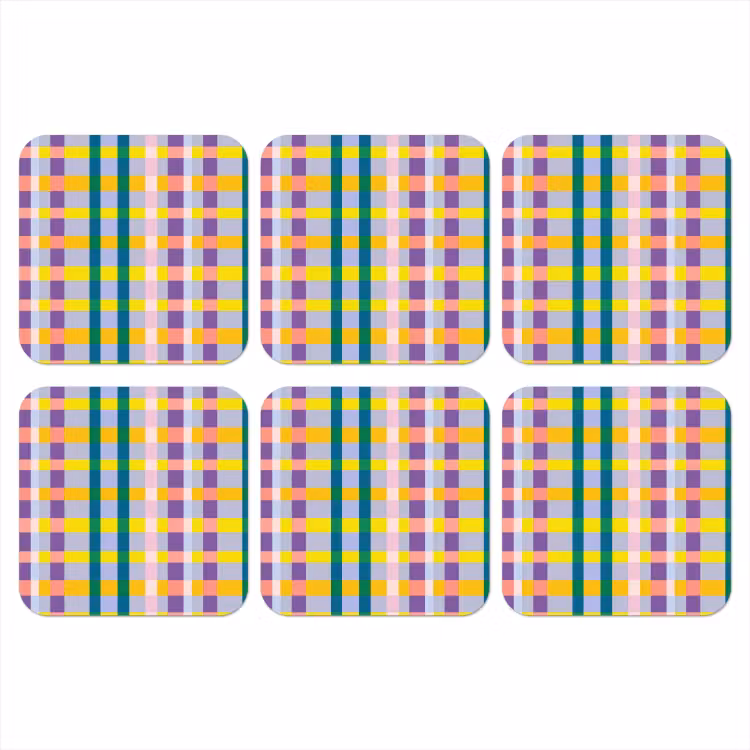 Onderzetter - Ruit - Patroon - Kleurrijk — 1