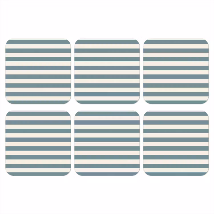 Onderzetter - Strepen - Modern - Blauw — 1