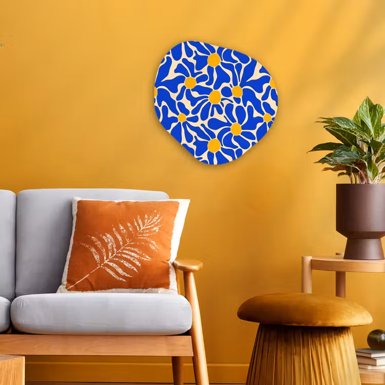 Organisch schilderij - Forex - Abstract - Bloem - Blauw — 3