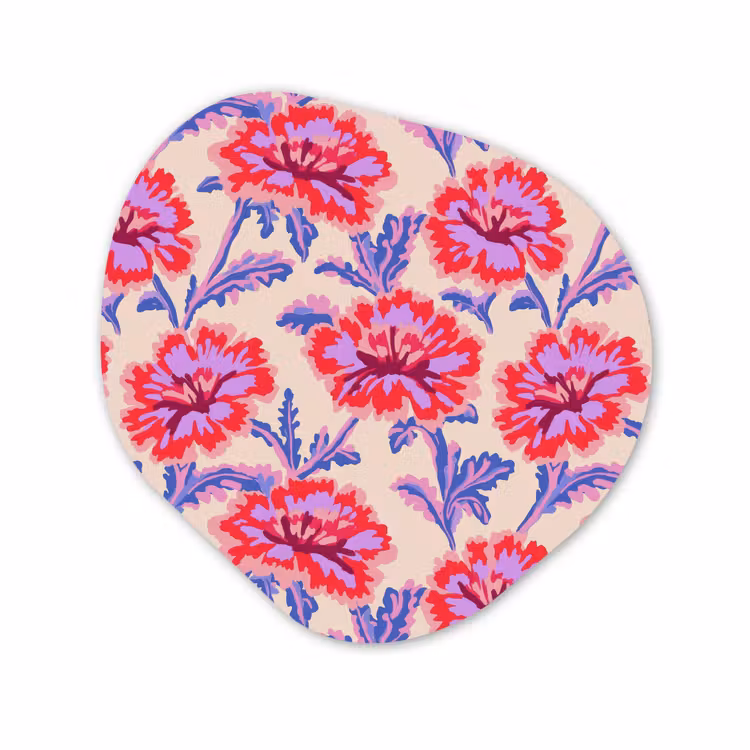 Organisch schilderij - Forex - Bloemen - Patroon - Meerkleurig — 1
