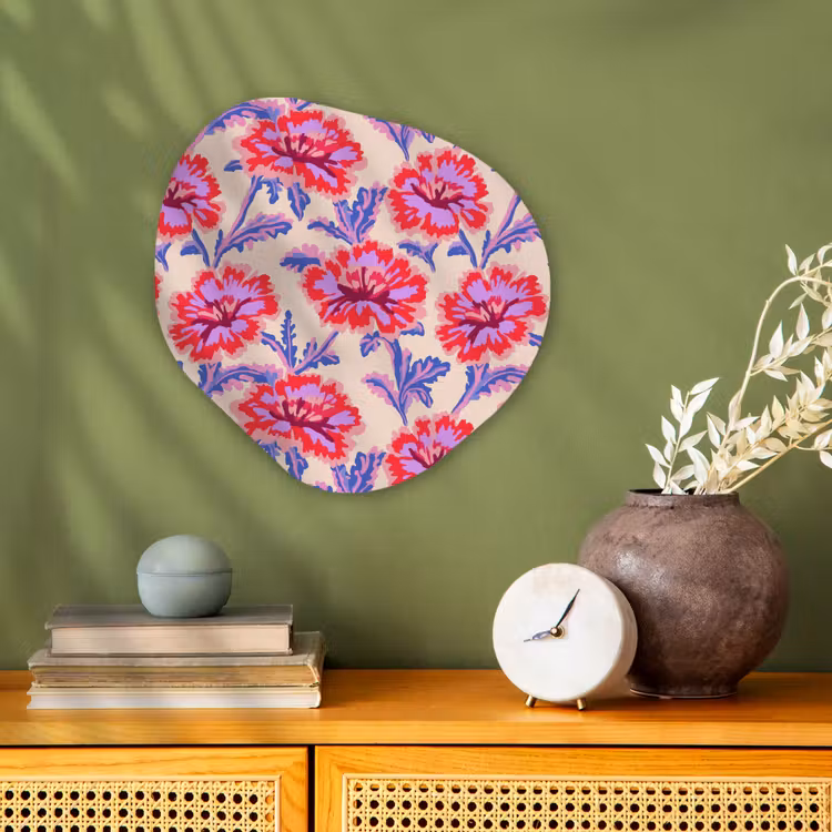 Organisch schilderij - Forex - Bloemen - Patroon - Meerkleurig — 2
