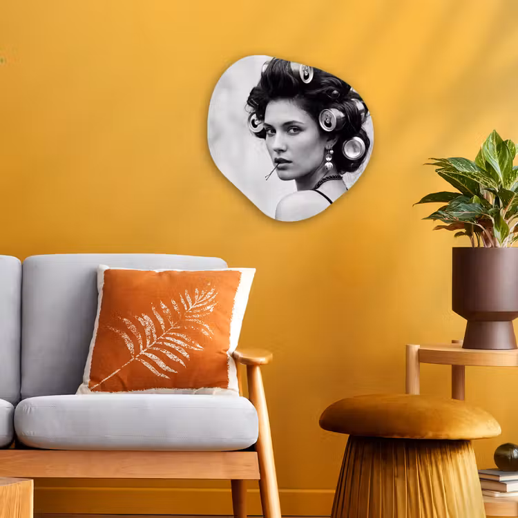 Organisch schilderij - Forex - Edgy - Vrouw - Zwart - Wit — 3