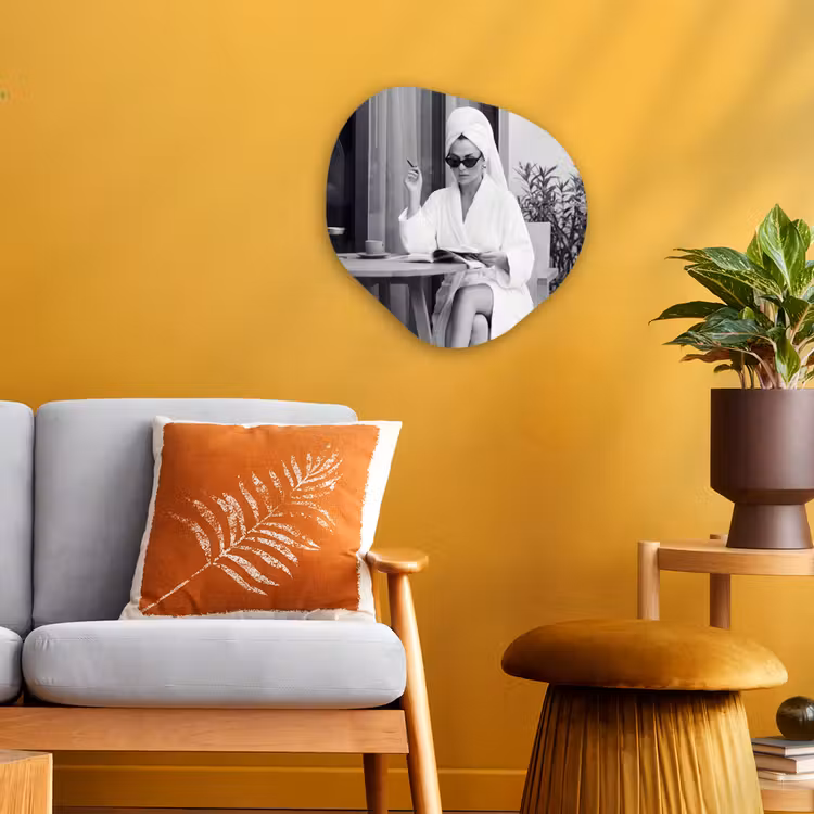 Organisch schilderij - Forex - Modern - Vrouw - Zwart - Wit — 3