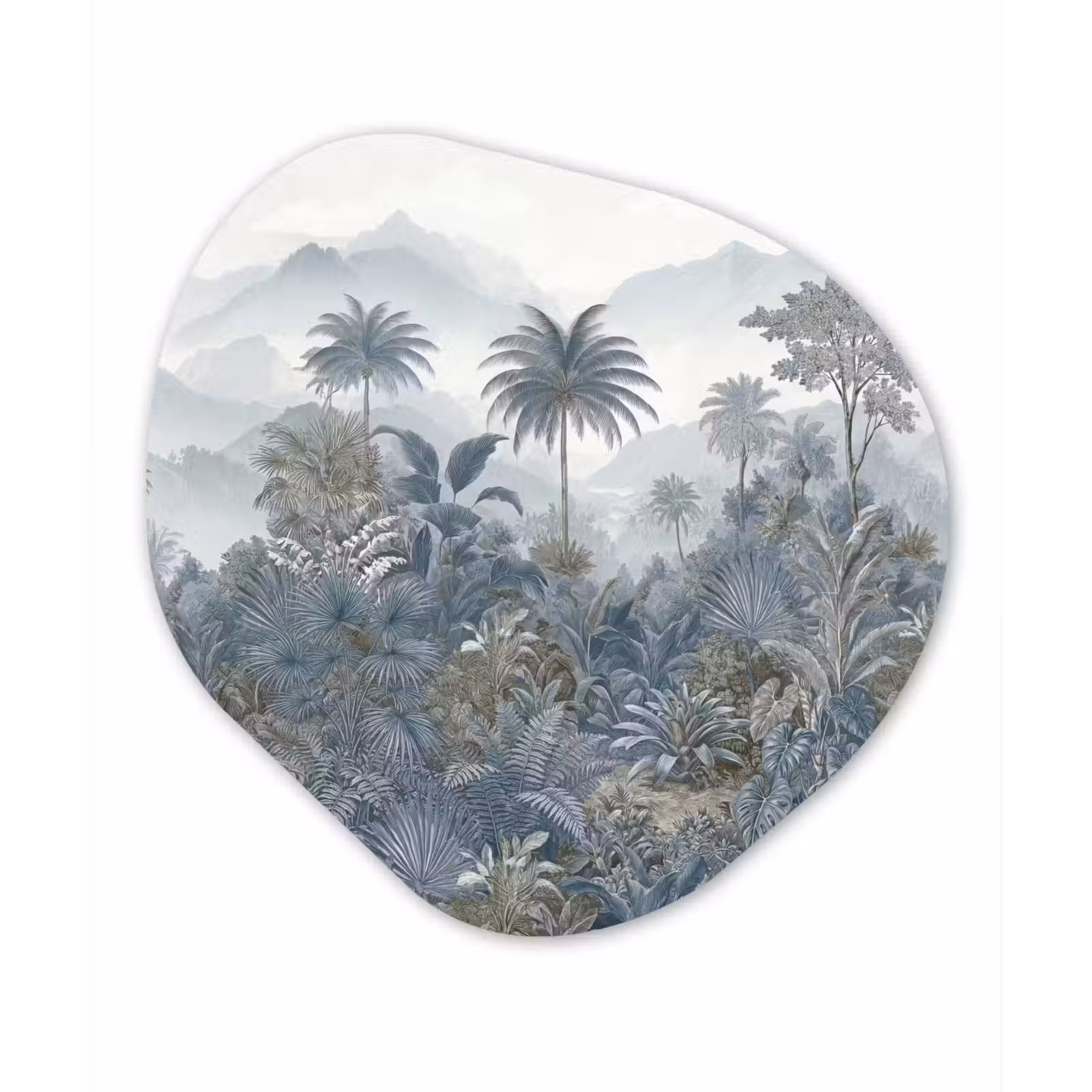 Organisch schilderij - Forex - Jungle - Landschap - Blauw — 1