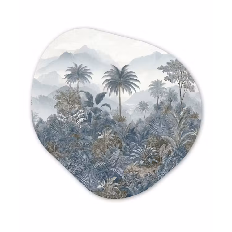 Organisch schilderij - Forex - Jungle - Landschap - Blauw — 1