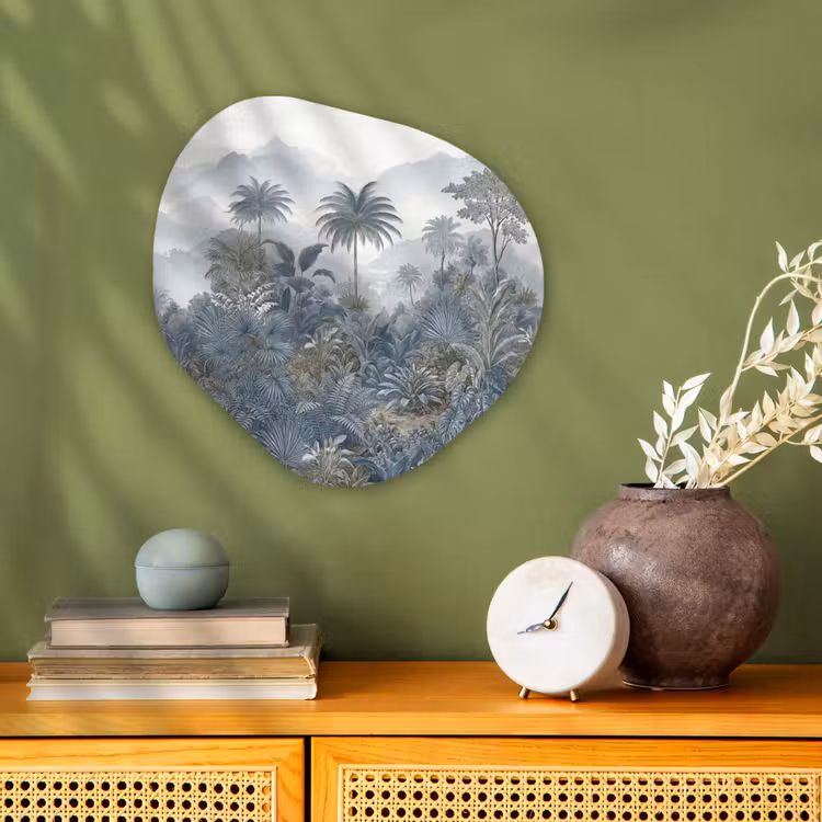 Organisch schilderij - Forex - Jungle - Landschap - Blauw — 2