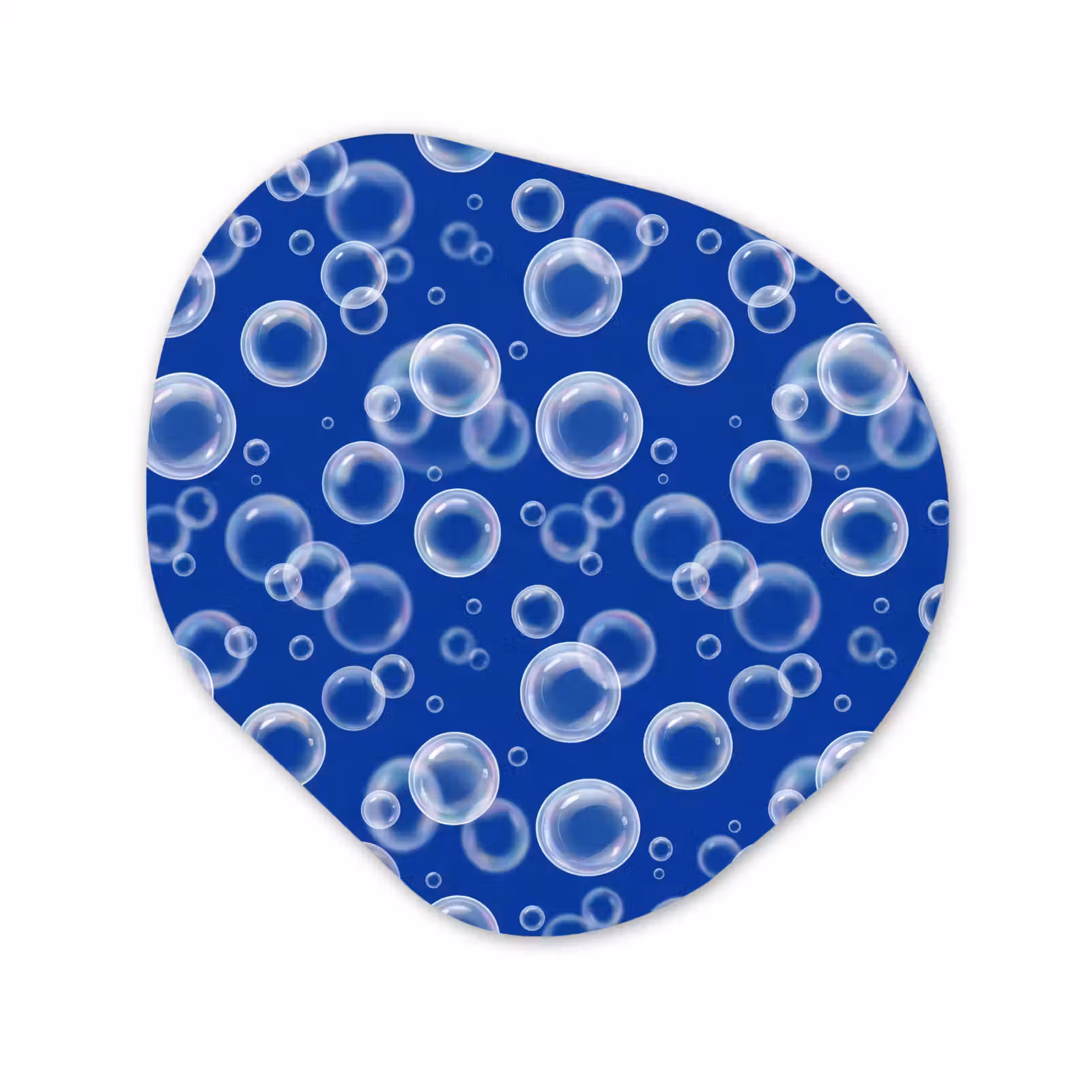 Organisch schilderij - Forex - Bubbels - Patroon - Blauw — 1