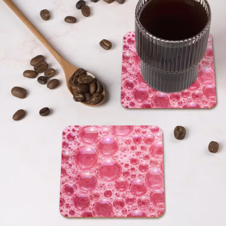 Onderzetter​ - Roze - Schuim - Bubbels — 4