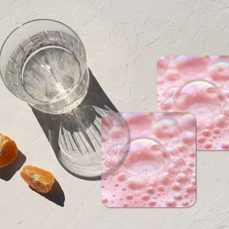 Onderzetter - Schuim - Structuur - Roze — 3