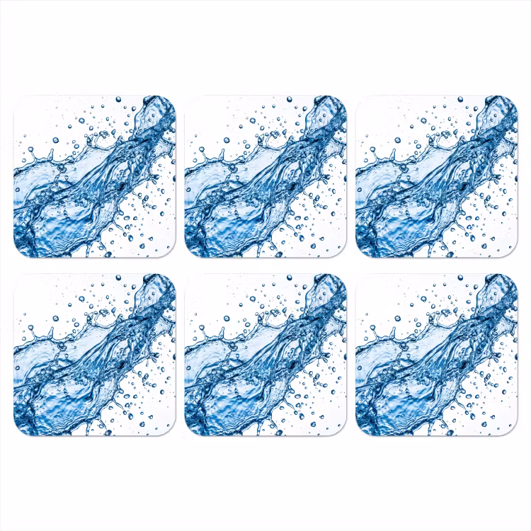 Onderzetter​ - Spash - Water - Blauw — 1