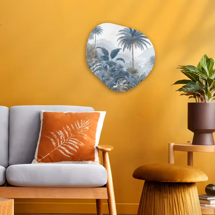 Organisch schilderij - Forex - Jungle - Modern - Blauw - Groen — 3