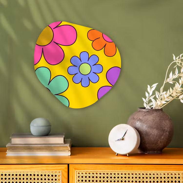 Organisch schilderij - Forex - Bloemen - Illustratie - Kleurrijk — 2
