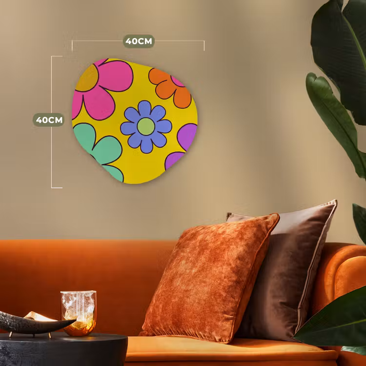 Organisch schilderij - Forex - Bloemen - Illustratie - Kleurrijk — 4