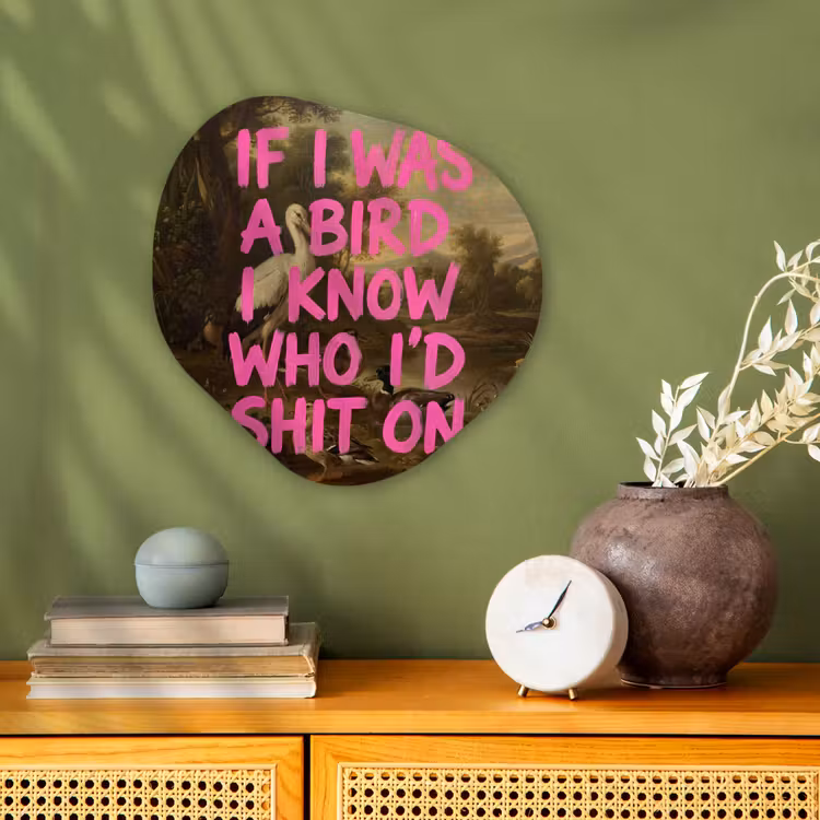 Organisch schilderij - Forex - Klassiek - Humor - Roze — 2