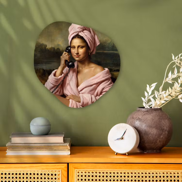 Organisch schilderij - Forex - Mona - Klassiek - Roze — 2