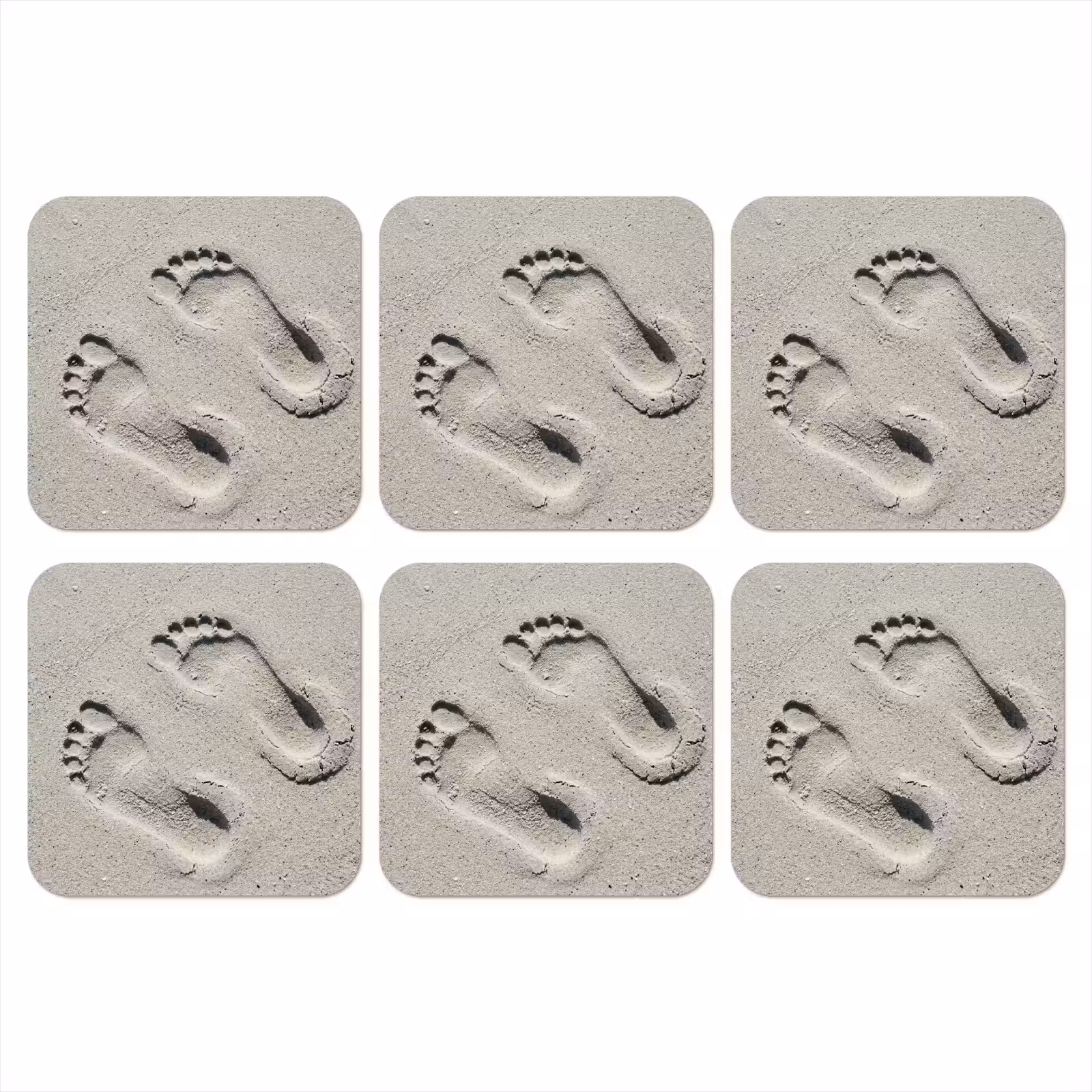 Onderzetter - Voeten - Zand - Zee — 1