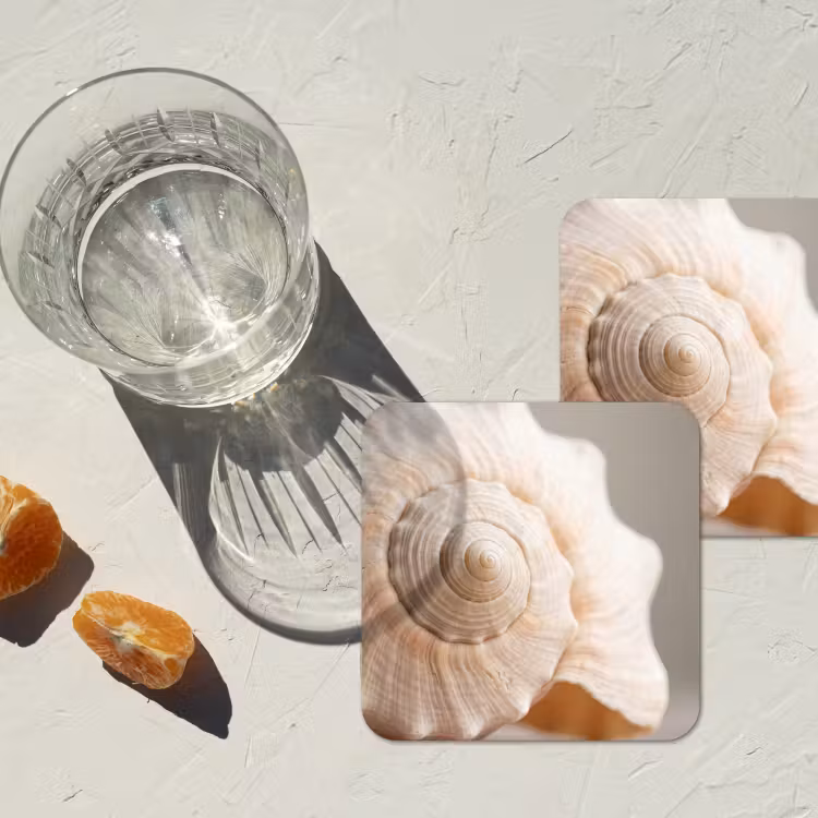 Onderzetter - Schelp - Detail - Beige — 3