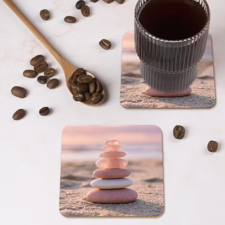 Onderzetter - Stenen - Zand - Roze — 4