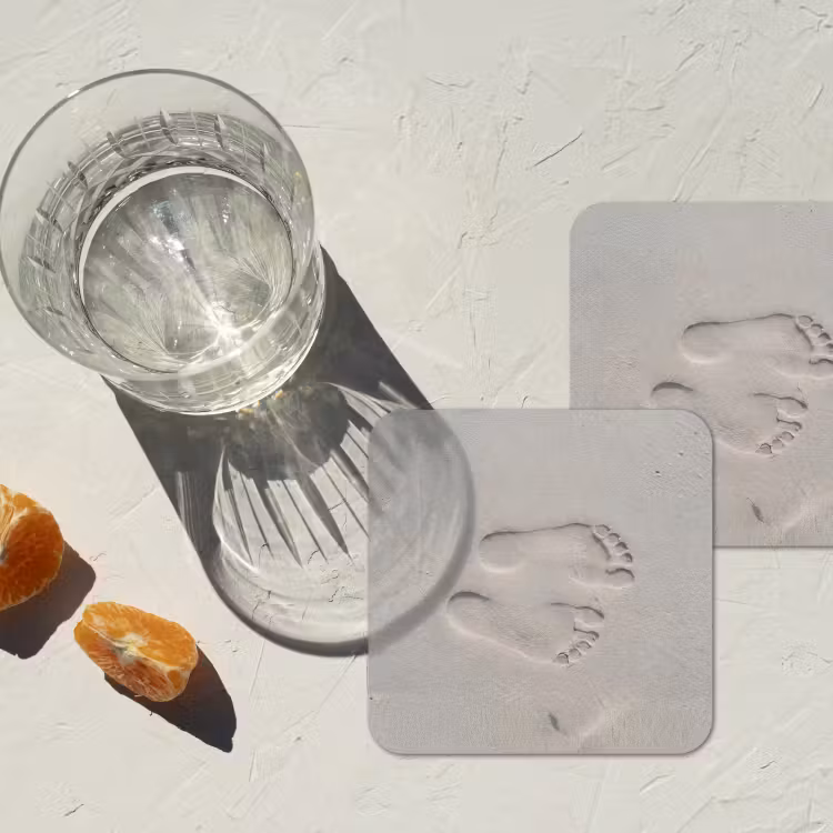 Onderzetter - Voeten - Afdrukken - Zand — 3