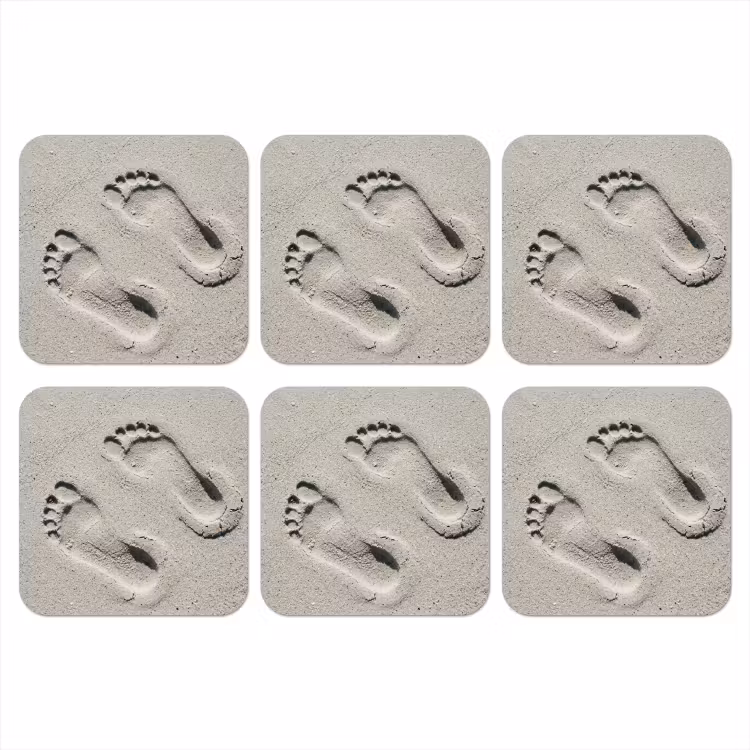 Onderzetter - Voeten - Zand - Zee — 1