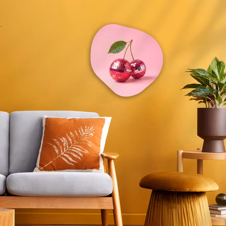 Organisch schilderij - Forex - Disco - Kersen - Roze — 3