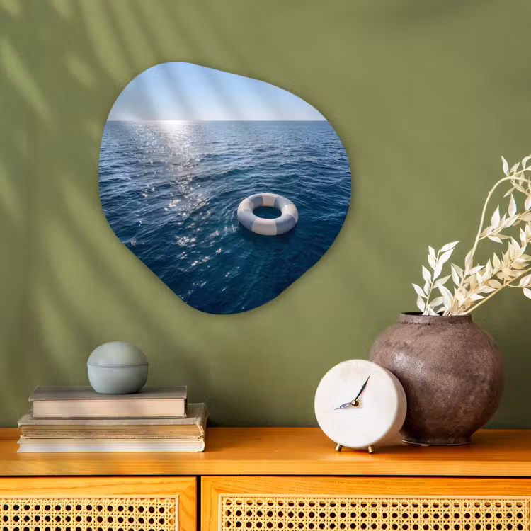 Organisch schilderij - Forex - Oceaan - Zwemband - Horizon — 2