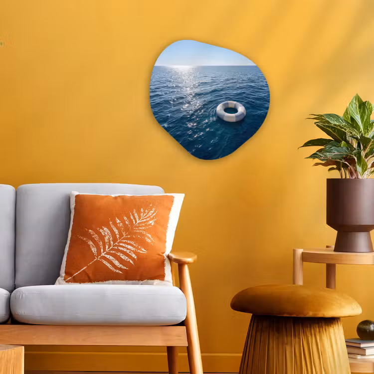 Organisch schilderij - Forex - Oceaan - Zwemband - Horizon — 3