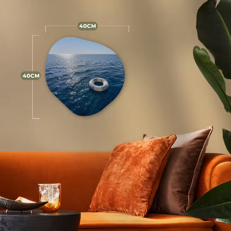 Organisch schilderij - Forex - Oceaan - Zwemband - Horizon — 4