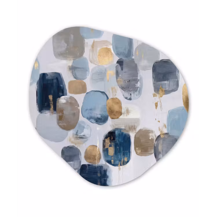 Organisch schilderij - Forex - Abstract - Goud - Vormen — 1