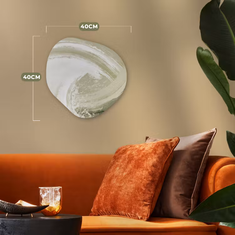 Organisch schilderij - Forex - Abstract - Penseelstreken - Golven - Groen — 4