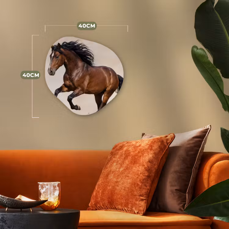 Organisch schilderij - Forex - Paard - Galop - Energie — 4