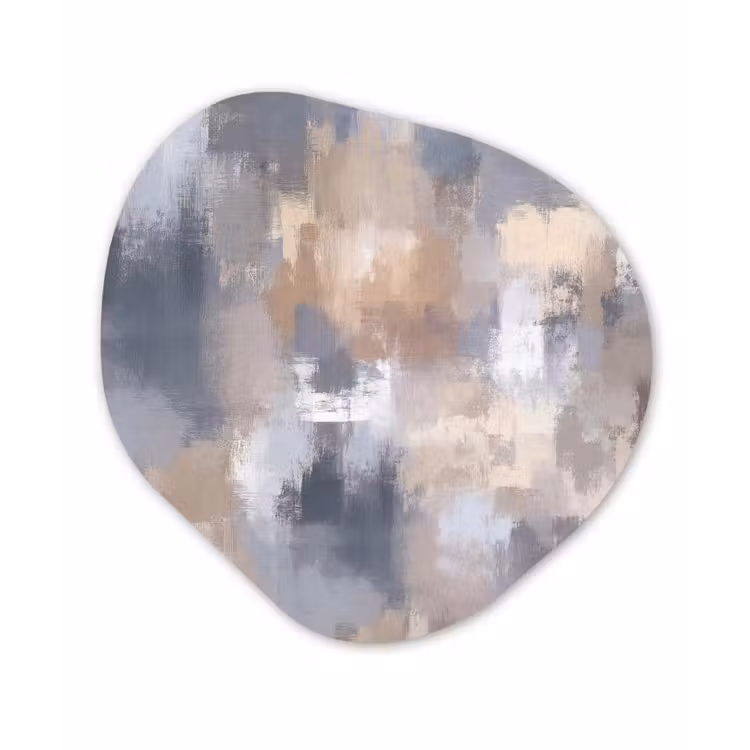 Organisch schilderij - Forex - Penseelstreken - Schilderij - Beige — 1