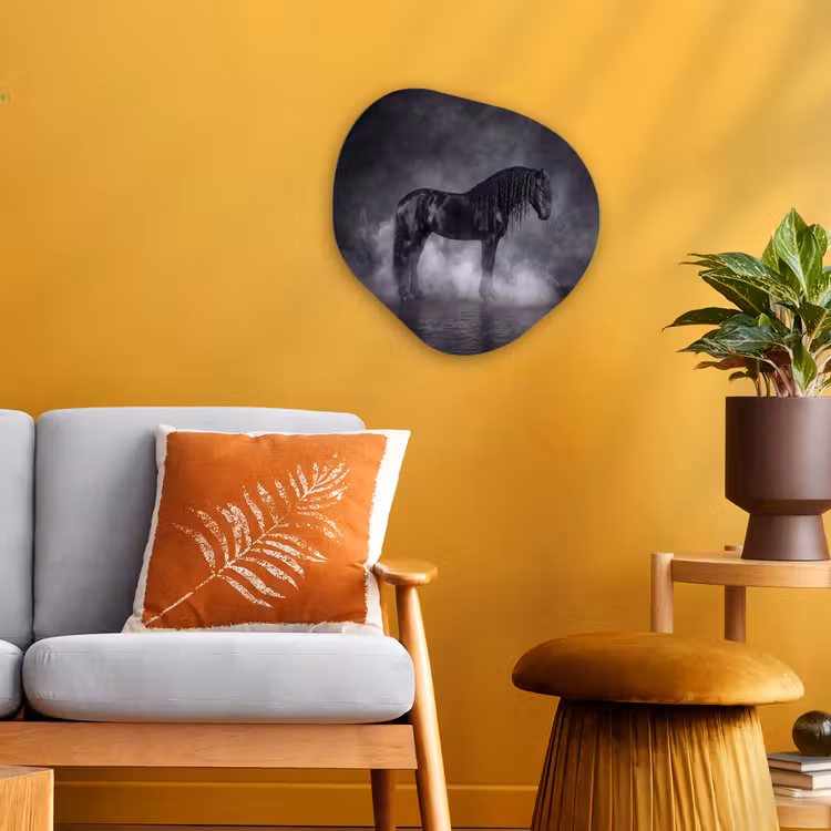 Organisch schilderij - Forex - Paard - Magisch - Zwart — 3