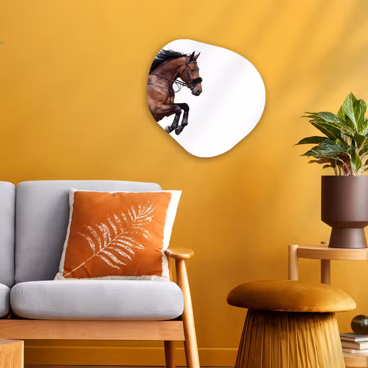 Organisch schilderij - Forex - Paard - Springen - Modern — 3