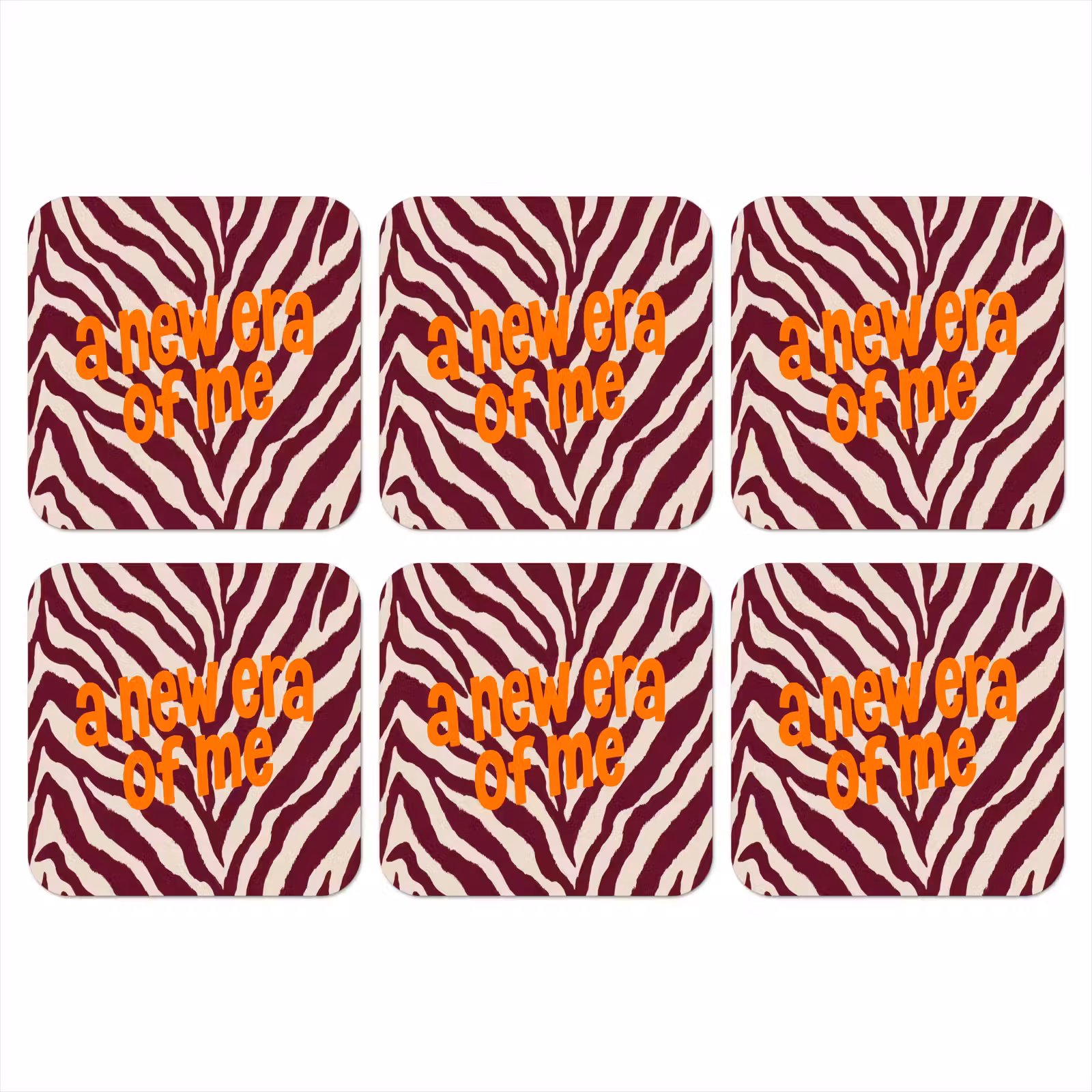 Onderzetter - New era - Bordeaux - Zebraprint — 1