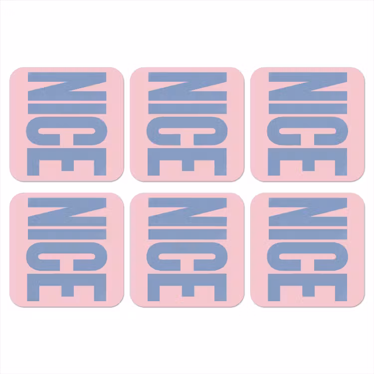 Onderzetter - Nice - Paars - Roze — 1