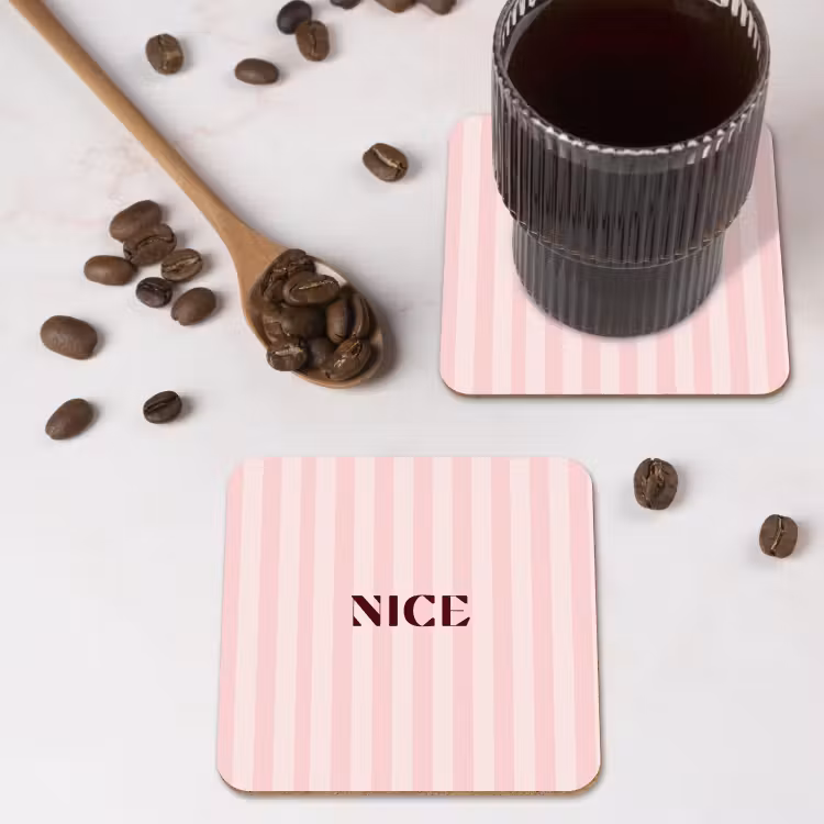 Onderzetter​ - Nice - Strepen - Roze — 4
