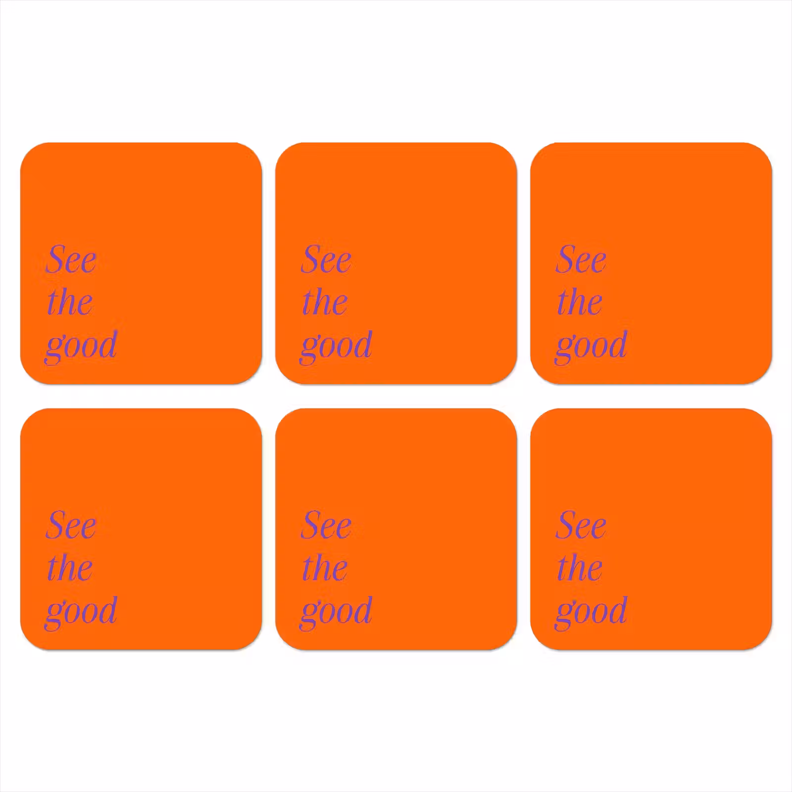 Onderzetter - See te good - Paars - Oranje — 1