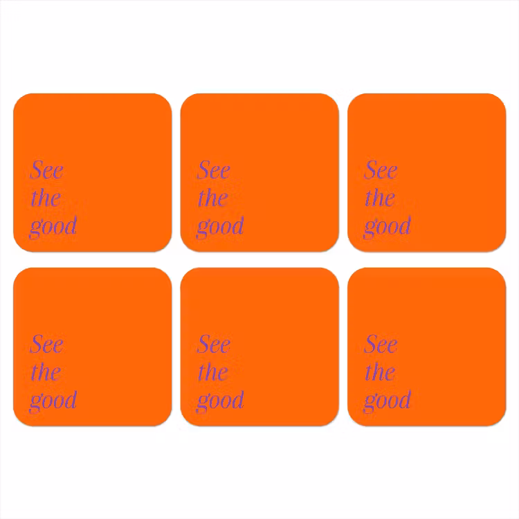 Onderzetter - See te good - Paars - Oranje — 1