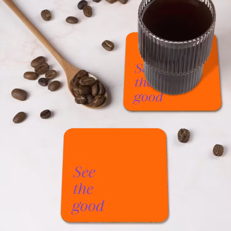 Onderzetter - See te good - Paars - Oranje — 4